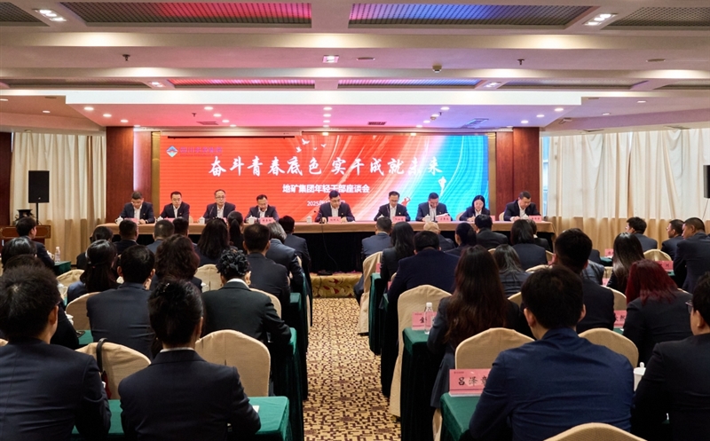 奋斗青春底色，，，，，，实干成就未来 ——地矿集团召开年轻干部座谈会